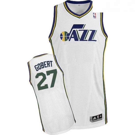 Youth Adidas Utah Jazz 27 Rudy Gobert Authentic White Home NBA Jersey Youth Adidas Utah Jazz 27 Rudy Gobert Authentic White Home NBA Jersey