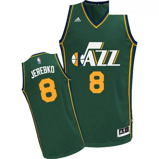 Youth Adidas Utah Jazz 8 Jonas Jerebko Swingman Green Alternate NBA Jersey Youth Adidas Utah Jazz 8 Jonas Jerebko Swingman Green Alternate NBA Jersey