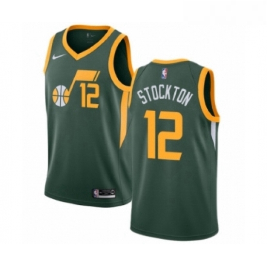 Youth Nike Utah Jazz 12 John Stockton Green Swingman Jersey Earned Edition Youth Nike Utah Jazz 12 John Stockton Green Swingman Jersey Earned Edition