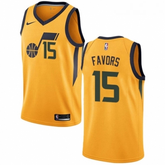 Youth Nike Utah Jazz 15 Derrick Favors Authentic Gold NBA Jersey Statement Edition Youth Nike Utah Jazz 15 Derrick Favors Authentic Gold NBA Jersey Statement Edition