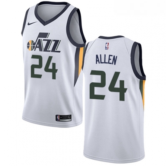 Youth Nike Utah Jazz 24 Grayson Allen Swingman White NBA Jersey Association Edition Youth Nike Utah Jazz 24 Grayson Allen Swingman White NBA Jersey Association Edition