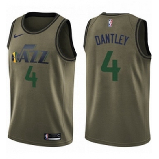 Youth Nike Utah Jazz 4 Adrian Dantley Swingman Green Salute to Service NBA Jersey Youth Nike Utah Jazz 4 Adrian Dantley Swingman Green Salute to Service NBA Jersey