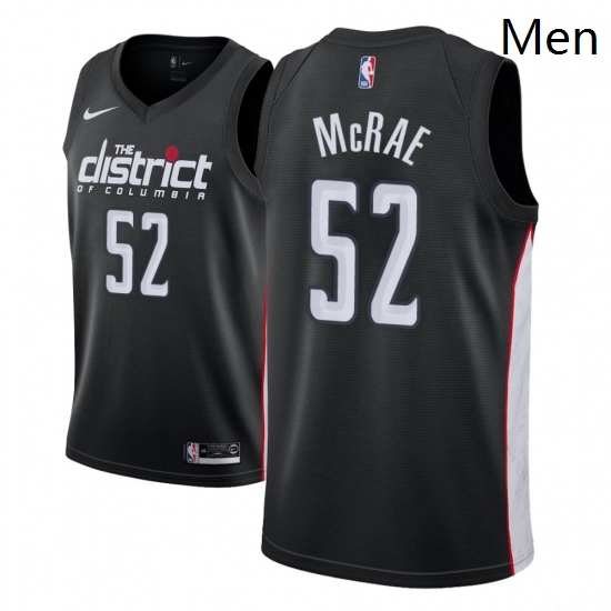 Men NBA 2018 19 Washington Wizards 52 Jordan McRae City Edition Black Jersey Men NBA 2018 19 Washington Wizards 52 Jordan McRae City Edition Black Jersey
