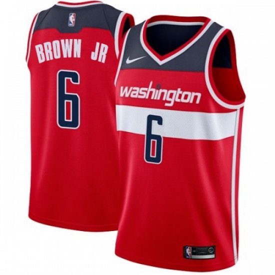 Men Nike Washington Wizards 6 Troy Brown Jr Red NBA Swingman Icon Edition Jersey Men Nike Washington Wizards 6 Troy Brown Jr Red NBA Swingman Icon Edition Jersey