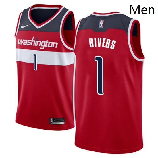 Mens Nike Washington Wizards 1 Austin Rivers Swingman Red NBA Jersey Icon Edition Mens Nike Washington Wizards 1 Austin Rivers Swingman Red NBA Jersey Icon Edition