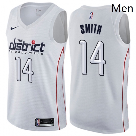 Mens Nike Washington Wizards 14 Jason Smith Swingman White NBA Jersey City Edition Mens Nike Washington Wizards 14 Jason Smith Swingman White NBA Jersey City Edition