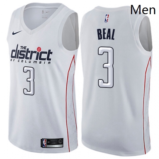 Mens Nike Washington Wizards 3 Bradley Beal Swingman White NBA Jersey City Edition Mens Nike Washington Wizards 3 Bradley Beal Swingman White NBA Jersey City Edition