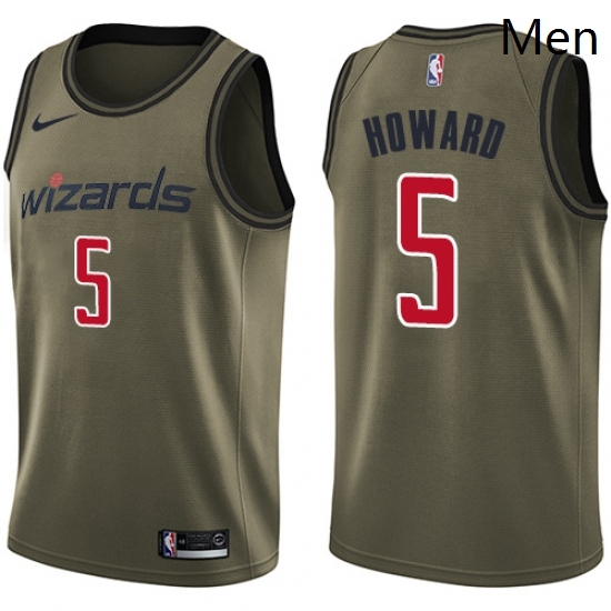 Mens Nike Washington Wizards 5 Juwan Howard Swingman Green Salute to Service NBA Jersey Mens Nike Washington Wizards 5 Juwan Howard Swingman Green Salute to Service NBA Jersey