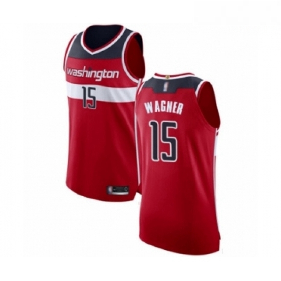 Mens Washington Wizards 15 Moritz Wagner Authentic Red Basketball Jersey Icon Edition Mens Washington Wizards 15 Moritz Wagner Authentic Red Basketball Jersey Icon Edition