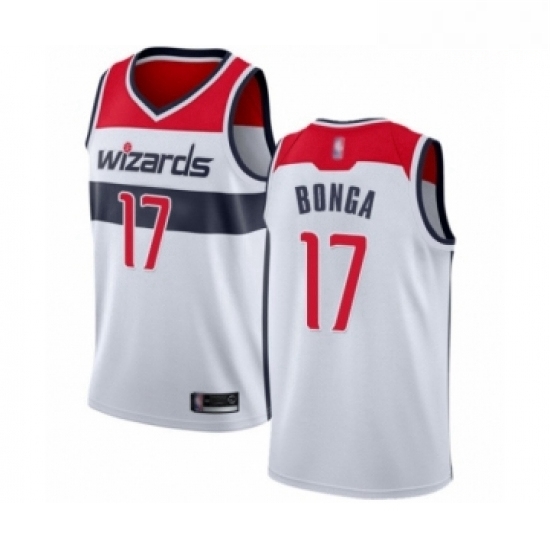 Mens Washington Wizards 17 Isaac Bonga Authentic White Basketball Jersey Association Edition Mens Washington Wizards 17 Isaac Bonga Authentic White Basketball Jersey Association Edition