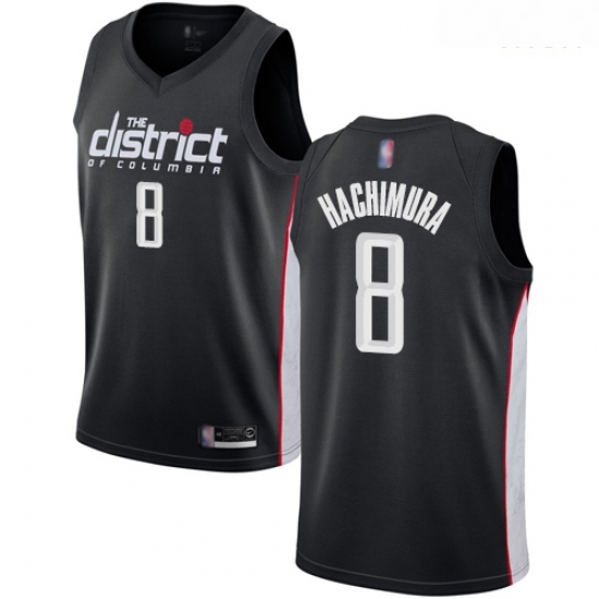 Wizards #8 Rui Hachimura Black Basketball Swingman City Edition 2018 19 Jersey Wizards #8 Rui Hachimura Black Basketball Swingman City Edition 2018 19 Jersey