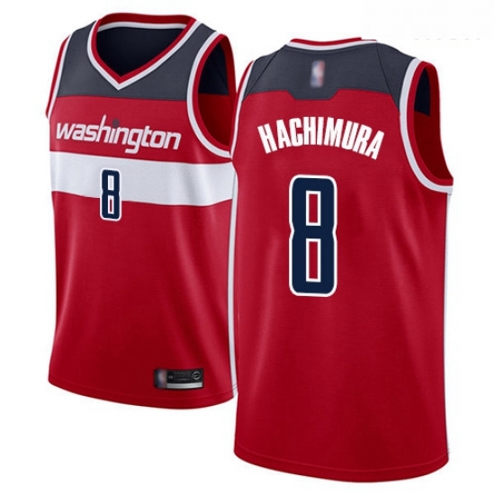 Wizards #8 Rui Hachimura Red Basketball Swingman Icon Edition Jersey Wizards #8 Rui Hachimura Red Basketball Swingman Icon Edition Jersey