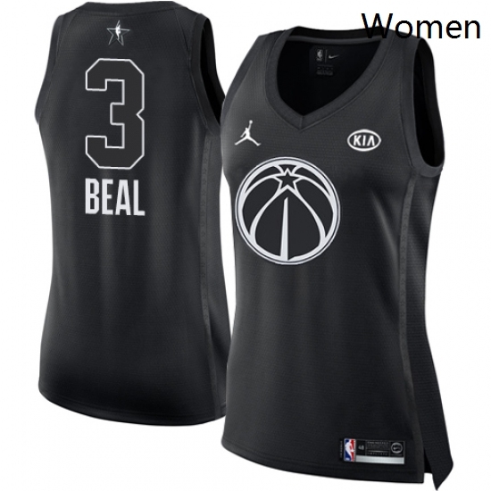Womens Nike Jordan Washington Wizards 3 Bradley Beal Swingman Black 2018 All Star Game NBA Jersey Womens Nike Jordan Washington Wizards 3 Bradley Beal Swingman Black 2018 All Star Game NBA Jersey