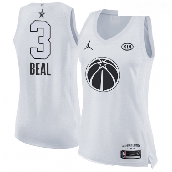 Womens Nike Jordan Washington Wizards 3 Bradley Beal Swingman White 2018 All Star Game NBA Jersey Womens Nike Jordan Washington Wizards 3 Bradley Beal Swingman White 2018 All Star Game NBA Jersey