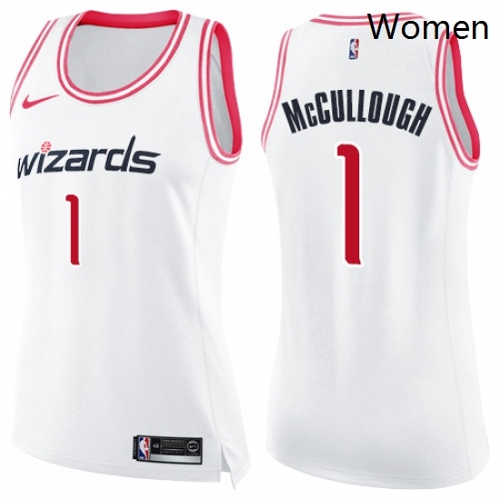 Womens Nike Washington Wizards 1 Chris McCullough Swingman WhitePink Fashion NBA Jersey Womens Nike Washington Wizards 1 Chris McCullough Swingman WhitePink Fashion NBA Jersey