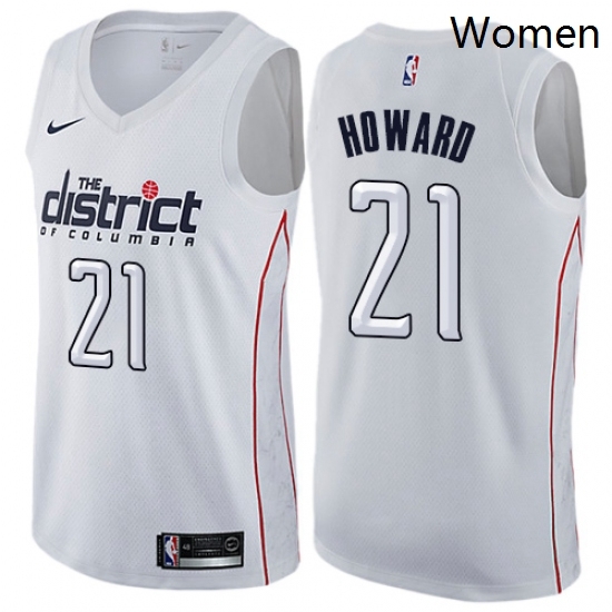 Womens Nike Washington Wizards 21 Dwight Howard Swingman White NBA Jersey City Edition Womens Nike Washington Wizards 21 Dwight Howard Swingman White NBA Jersey City Edition