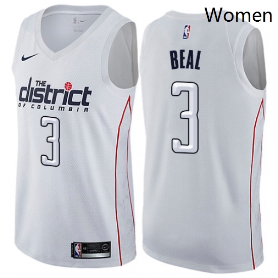 Womens Nike Washington Wizards 3 Bradley Beal Swingman White NBA Jersey City Edition Womens Nike Washington Wizards 3 Bradley Beal Swingman White NBA Jersey City Edition
