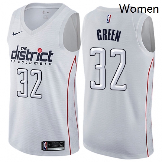 Womens Nike Washington Wizards 32 Jeff Green Swingman White NBA Jersey City Edition Womens Nike Washington Wizards 32 Jeff Green Swingman White NBA Jersey City Edition
