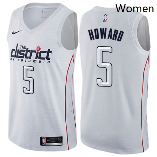 Womens Nike Washington Wizards 5 Juwan Howard Swingman White NBA Jersey City Edition Womens Nike Washington Wizards 5 Juwan Howard Swingman White NBA Jersey City Edition