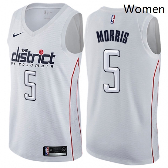 Womens Nike Washington Wizards 5 Markieff Morris Swingman White NBA Jersey City Edition Womens Nike Washington Wizards 5 Markieff Morris Swingman White NBA Jersey City Edition