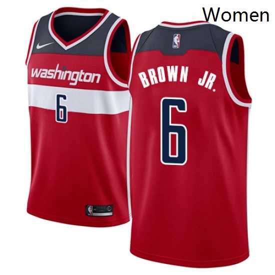 Womens Nike Washington Wizards 6 Troy Brown Jr Swingman Red NBA Jersey Icon Edition Womens Nike Washington Wizards 6 Troy Brown Jr Swingman Red NBA Jersey Icon Edition