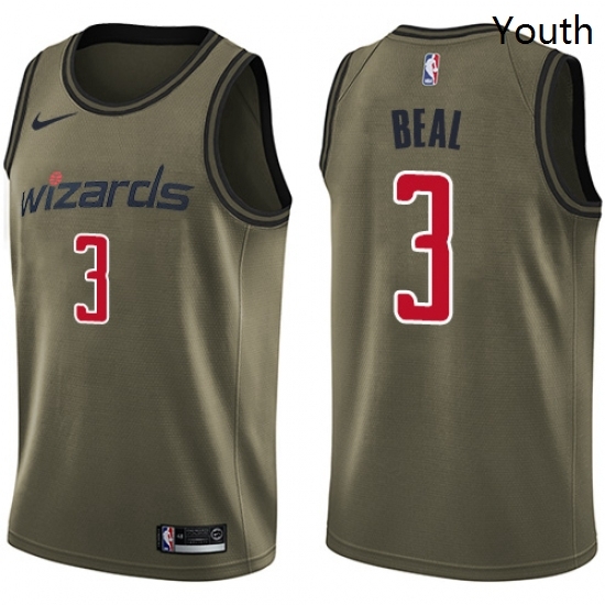 Youth Nike Washington Wizards 3 Bradley Beal Swingman Green Salute to Service NBA Jersey Youth Nike Washington Wizards 3 Bradley Beal Swingman Green Salute to Service NBA Jersey