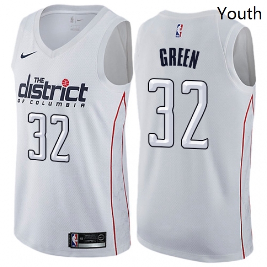 Youth Nike Washington Wizards 32 Jeff Green Swingman White NBA Jersey City Edition Youth Nike Washington Wizards 32 Jeff Green Swingman White NBA Jersey City Edition