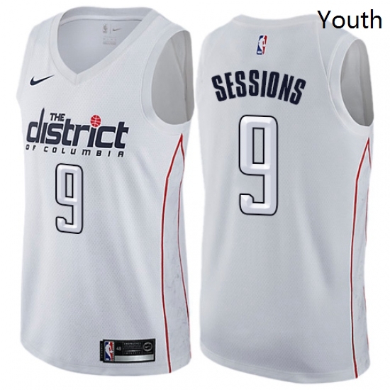 Youth Nike Washington Wizards 9 Ramon Sessions Swingman White NBA Jersey City Edition Youth Nike Washington Wizards 9 Ramon Sessions Swingman White NBA Jersey City Edition