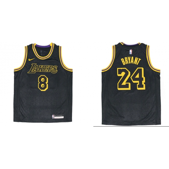 Custom Men Nike Los Angeles Lakers City Edition 8 24 Mamba Week Black Jerseys Custom Men Nike Los Angeles Lakers City Edition 8 24 Mamba Week Black Jerseys
