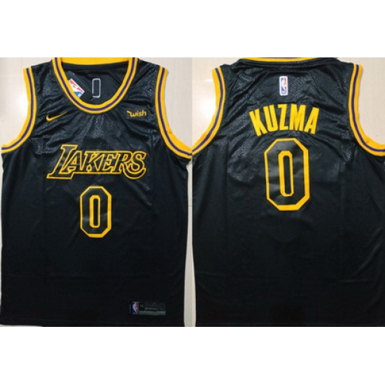 Lakers 0 Kyle Kuzma Black Nike City Edition Swingman Jersey Lakers 0 Kyle Kuzma Black Nike City Edition Swingman Jersey