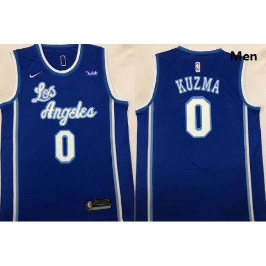 Lakers 0 Kyle Kuzma Blue Nike Swingman Jersey Lakers 0 Kyle Kuzma Blue Nike Swingman Jersey