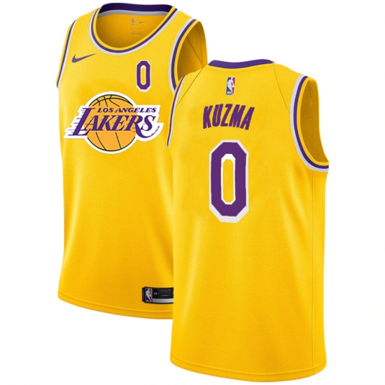 Lakers 0 Kyle Kuzma Yellow 2020 2021 New City Edition Nike Swingman Jerseys Lakers 0 Kyle Kuzma Yellow 2020 2021 New City Edition Nike Swingman Jerseys