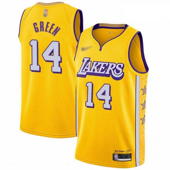 Lakers 14 Danny Green Gold Basketball Swingman City Edition 2019 20 Jersey Lakers 14 Danny Green Gold Basketball Swingman City Edition 2019 20 Jersey