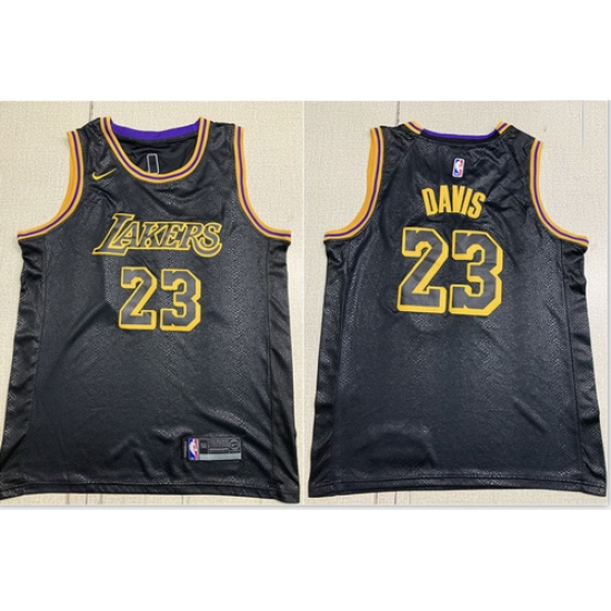 Lakers 23 Anthony Davis Black City Edition Nike Swingman Jersey Lakers 23 Anthony Davis Black City Edition Nike Swingman Jersey