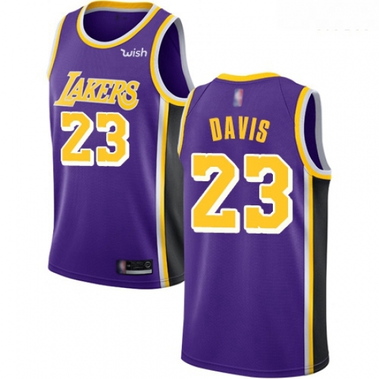 Lakers #23 Anthony Davis Purple Basketball Swingman Statement Edition Jersey Lakers #23 Anthony Davis Purple Basketball Swingman Statement Edition Jersey