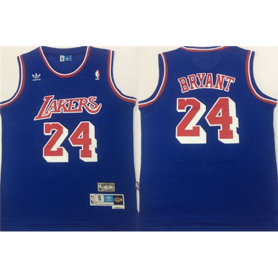 Lakers 24 Kobe Bryant Blue Hardwood Classics Mesh Jersey Lakers 24 Kobe Bryant Blue Hardwood Classics Mesh Jersey