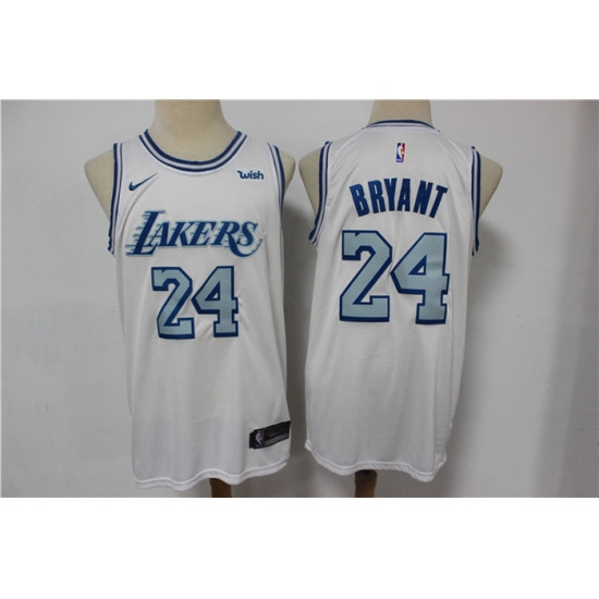 Lakers 24 Kobe Bryant White 2020-21 City Edition Nike Swingman Jersey Lakers 24 Kobe Bryant White 2020-21 City Edition Nike Swingman Jersey
