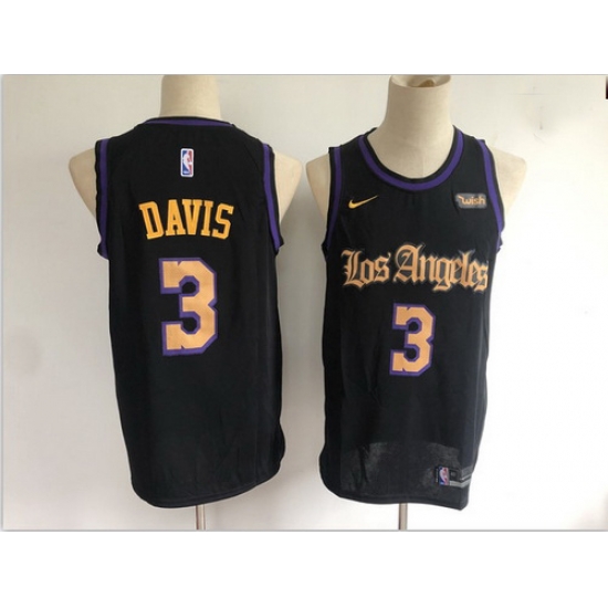 Lakers 3 Anthony Davis Black Nike Swingman Jersey Lakers 3 Anthony Davis Black Nike Swingman Jersey