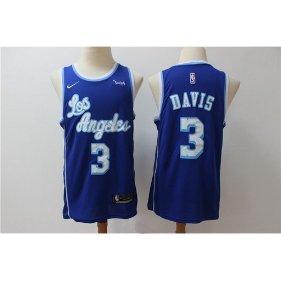 Lakers 3 Anthony Davis Blue Nike Swingman Jersey Lakers 3 Anthony Davis Blue Nike Swingman Jersey