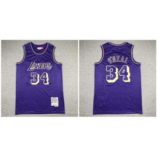 Lakers 34 Shaquille O 27Neal Purple 1996 97 Hardwood Classics Jersey Lakers 34 Shaquille O 27Neal Purple 1996 97 Hardwood Classics Jersey