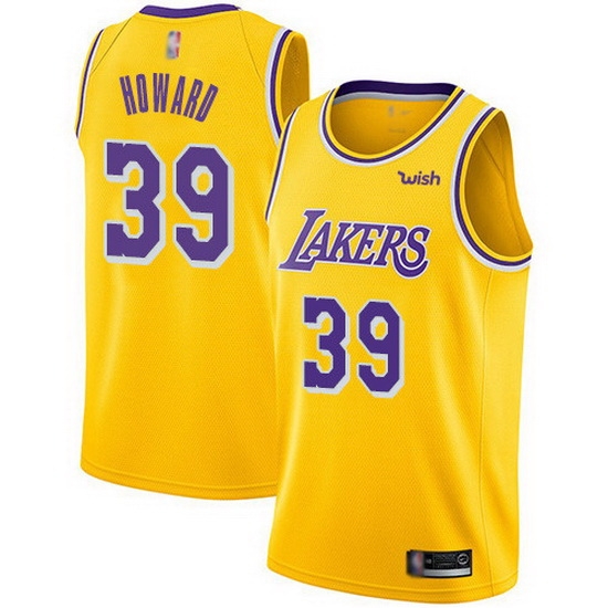 Lakers 39 Dwight Howard Gold Basketball Swingman Icon Edition Jersey Lakers 39 Dwight Howard Gold Basketball Swingman Icon Edition Jersey