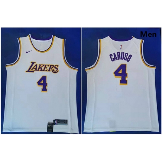 Lakers 4 Alex Caruso White Nike Swingman Jersey Lakers 4 Alex Caruso White Nike Swingman Jersey