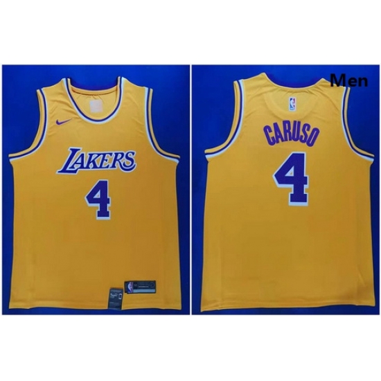 Lakers 4 Alex Caruso Yellow Nike City Edition Swingman Jersey Lakers 4 Alex Caruso Yellow Nike City Edition Swingman Jersey