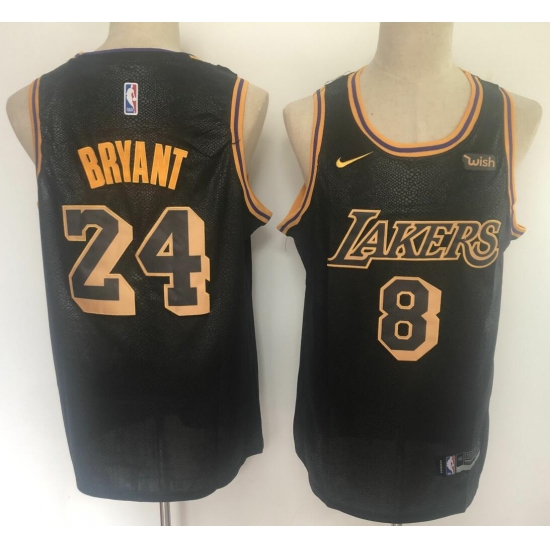 Lakers 8 26 24 Kobe Bryant Black Nike City Edition Swingman Jersey Lakers 8 26 24 Kobe Bryant Black Nike City Edition Swingman Jersey