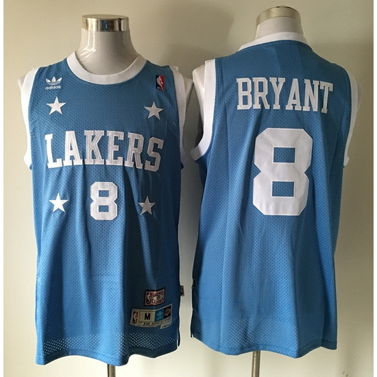 Lakers 8 Kobe Bryant Light Blue 1950s Throwback Jersey Lakers 8 Kobe Bryant Light Blue 1950s Throwback Jersey
