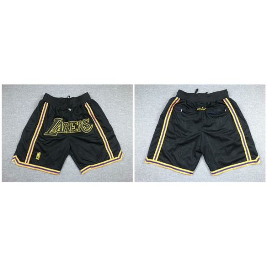 Lakers Black Just Don With Pocket Swingman Shorts Lakers Black Just Don With Pocket Swingman Shorts