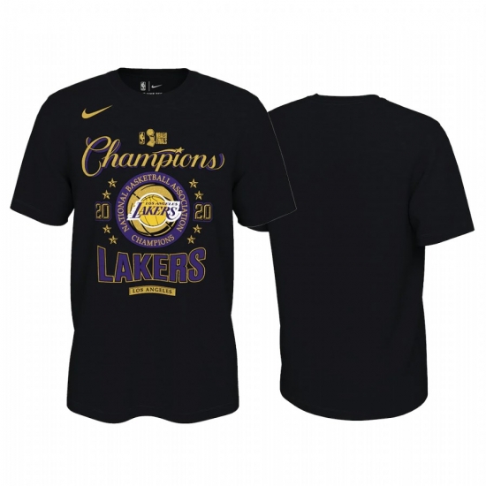 Los Angeles Lakers 2020 NBA Finals Champions T-Shirt Black Locker Room Los Angeles Lakers 2020 NBA Finals Champions T-Shirt Black Locker Room