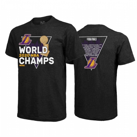 Los Angeles Lakers 2020 NBA Finals Champs Tee Black Tri-Blend Los Angeles Lakers 2020 NBA Finals Champs Tee Black Tri-Blend