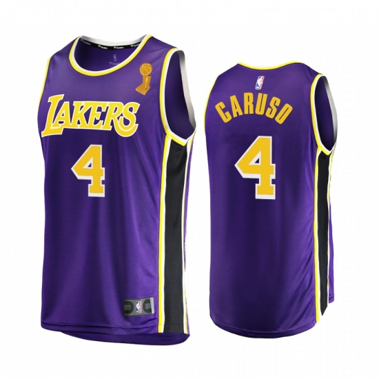 Los Angeles Lakers Alex Caruso 2020 NBA Finals Champions Jersey Purple Replica Statement Los Angeles Lakers Alex Caruso 2020 NBA Finals Champions Jersey Purple Replica Statement