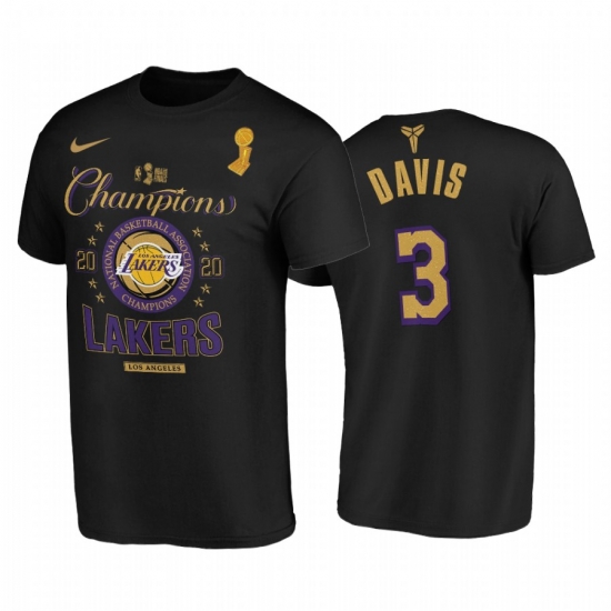 Los Angeles Lakers Anthony Davis 2020 NBA Finals Champions T-Shirt Black Locker Room Los Angeles Lakers Anthony Davis 2020 NBA Finals Champions T-Shirt Black Locker Room